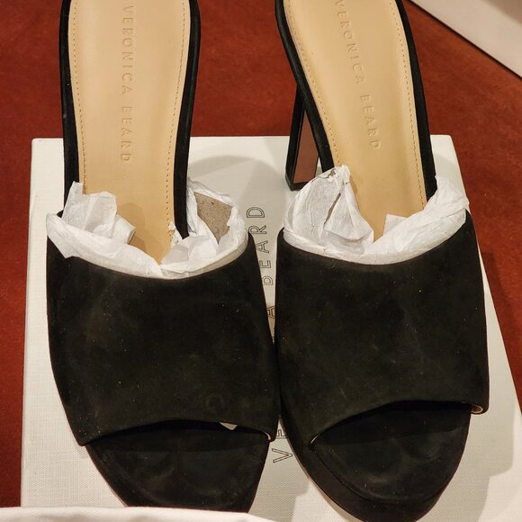 COPY - Veronica Beard Women's Black Dali Platform Slide Sandal - Picture 4 of 5